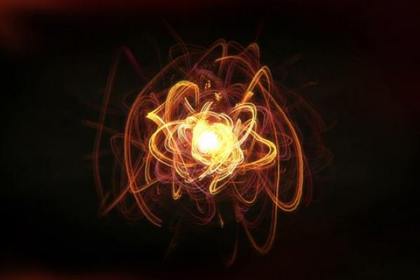 Artist's drawing of a neutrino
